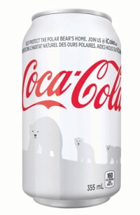 Wit Coca Cola blik